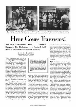 Here Comes Television!