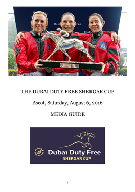 THE DUBAI DUTY FREE SHERGAR CUP Ascot