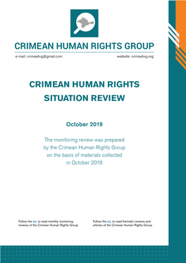 Crimean Human Rights Situation Review