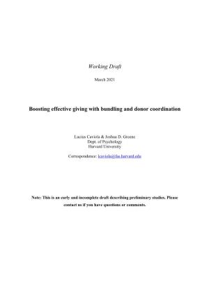 Boosting Effective Giving Working Draft Preprint Mar2021