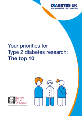 Your Priorities for Type 2 Diabetes Research: the Top 10 They’Re Here