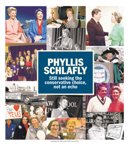 Phyllis Schlafly Still Seeking the Conservative Choice, Not an Echo