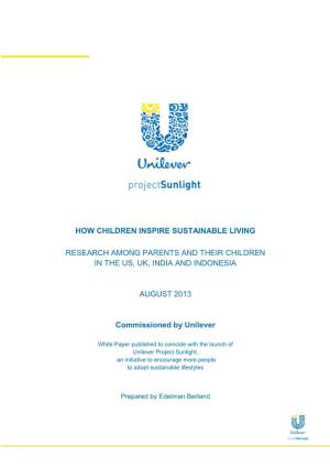 Unilever Project Sunlight White Paper