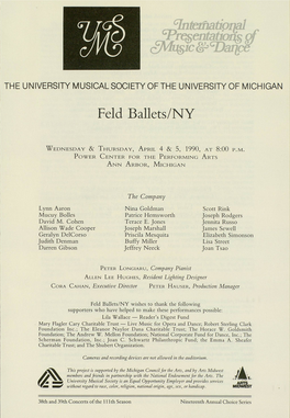 Feld Ballets/NY