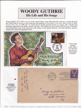 WOODY GUTHRIE His Life and His Songs