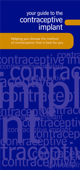 Contraceptive Implant