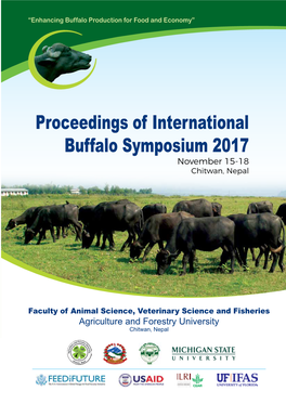Proceedings of International Buffalo Symposium 2017 November 15-18 Chitwan, Nepal
