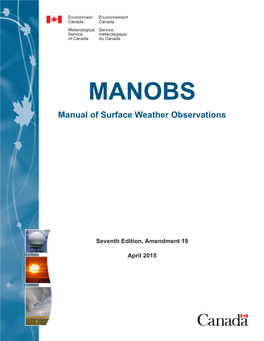 MANOBS Manual of Surface Weather Observations