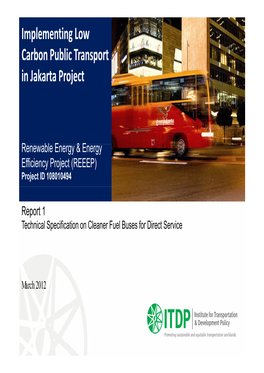 Implementing Low Carbon Public Transport Carbon Public