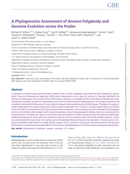 A Phylogenomic Assessment of Ancient Polyploidy and Genome Evolution Across the Poales