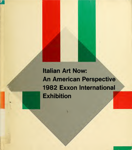Italian Art Now : an American Perspective : 1982 Exxon