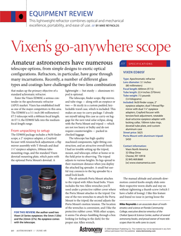 Vixen's Go-Anywhere Scope