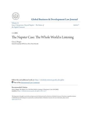 The Napster Case: the Whole World Is Listening, 15 Transnat'l Law