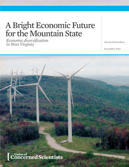 A Bright Economic Future for the Mountain State