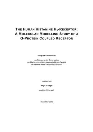 The Human Histamine H3-Receptor: Amolecular Modelling Study of a G-Protein Coupled Receptor