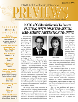 September 2006 September 2006 NATO of California/Nevada
