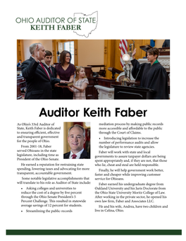 Auditor Keith Faber