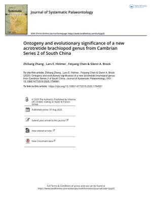 Ontogeny and Evolutionary Significance of a New Acrotretide Brachiopod Genus from Cambrian Series 2 of South China