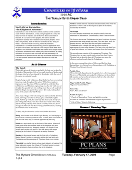 The Mystara Chronicle 02-17-09 Docx