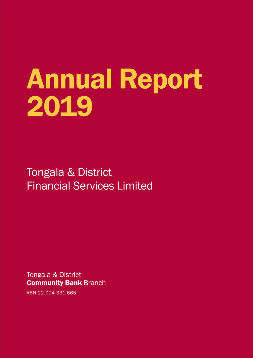 Tongala & District Financial Services Limited