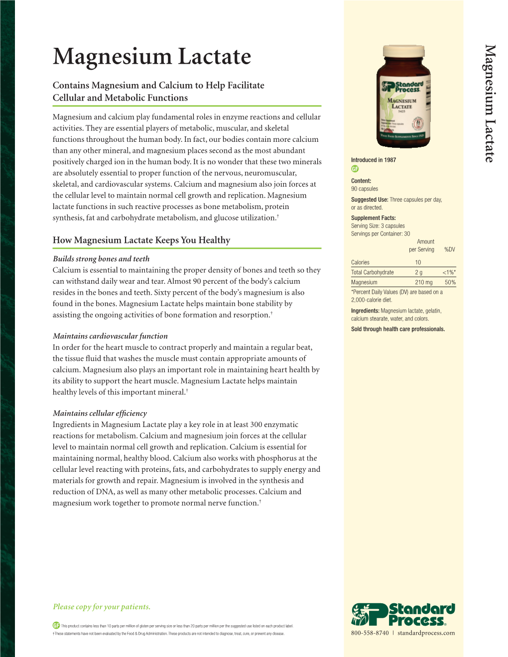 Magnesium Lactate Magnesium Lactate