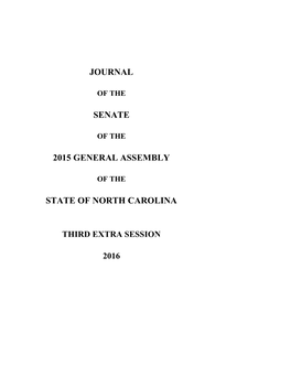 Journal Senate 2015 General