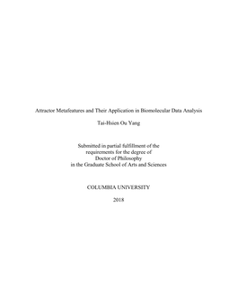 Attractor Metafeatures and Their Application in Biomolecular Data Analysis