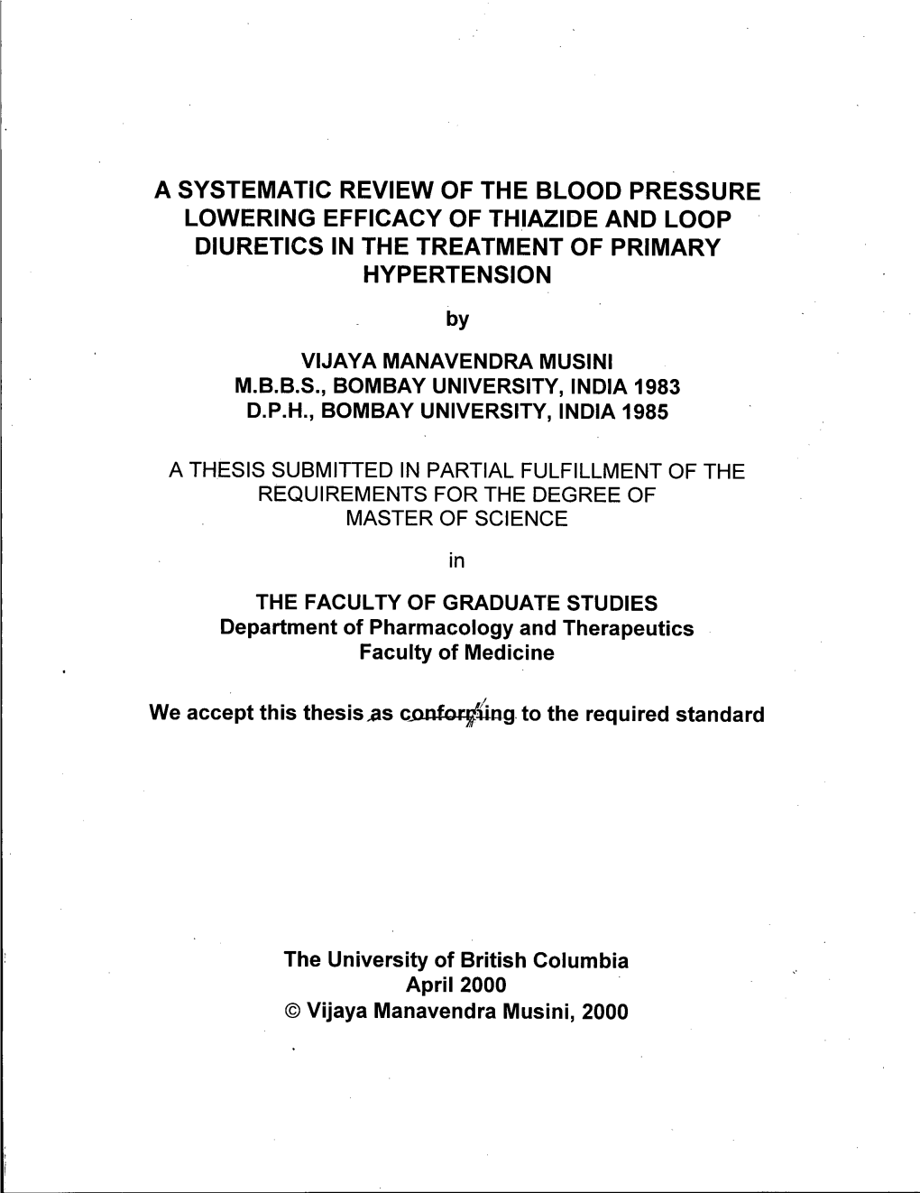 A Systematic Review of the Blood Pressure Lowering