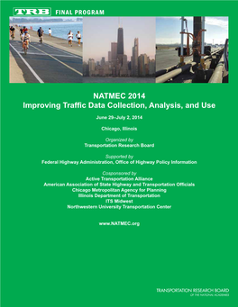 NATMEC 2014 Improving Traffic Data Collection, Analysis, and Use