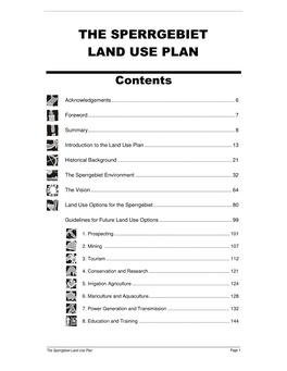 The Sperrgebiet Land Use Plan
