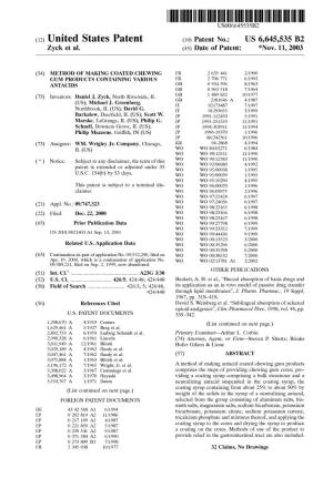 (12) United States Patent (10) Patent No.: US 6,645,535 B2 Zyck Et Al
