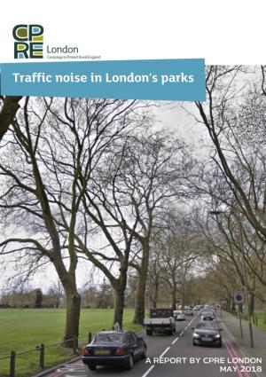 Traffic Noise in London's Parks