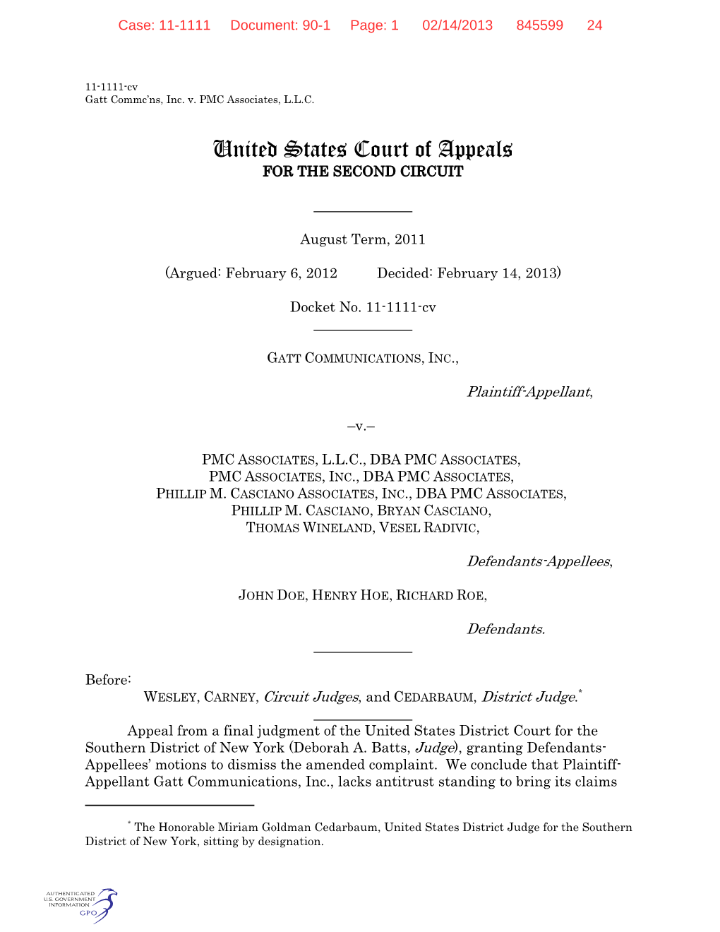 United States Court of Appeals for the SECOND CIRCUIT