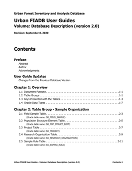 Urban FIADB User Guides Database Description.Book