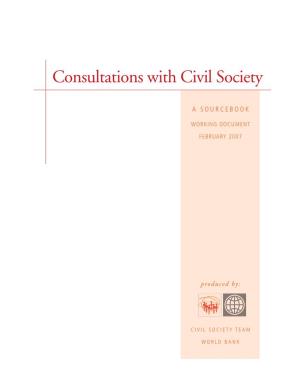 Consultations with Civil Society: a Sourcebook