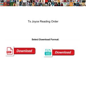 Ts Joyce Reading Order