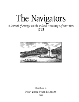 The Navigators a Journal of Passage on the Inland Waterways of New York 1793