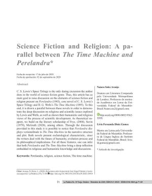 Science Fiction and Religion: a Pa- Rallel Between the Time Machine and Perelandra*