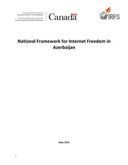 National Framework for Internet Freedom in Azerbaijan