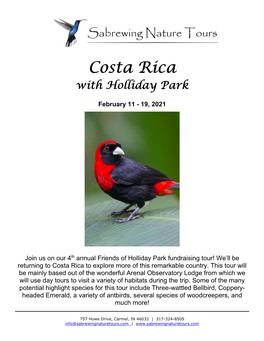 Costa Rica with Holliday Park