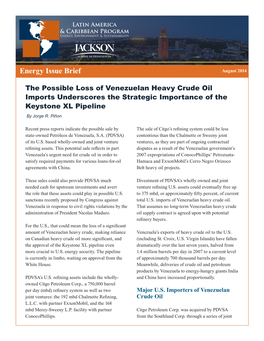 Energy Issue Brief August 2014