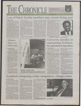 Loss of Black Faculty Members May Stymie Hiring Goal University