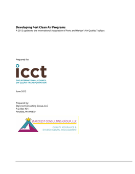 ICCT Developing Clean Air Programs (27 Aug 12)