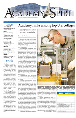 Academy Ranks Among Top U.S.Colleges
