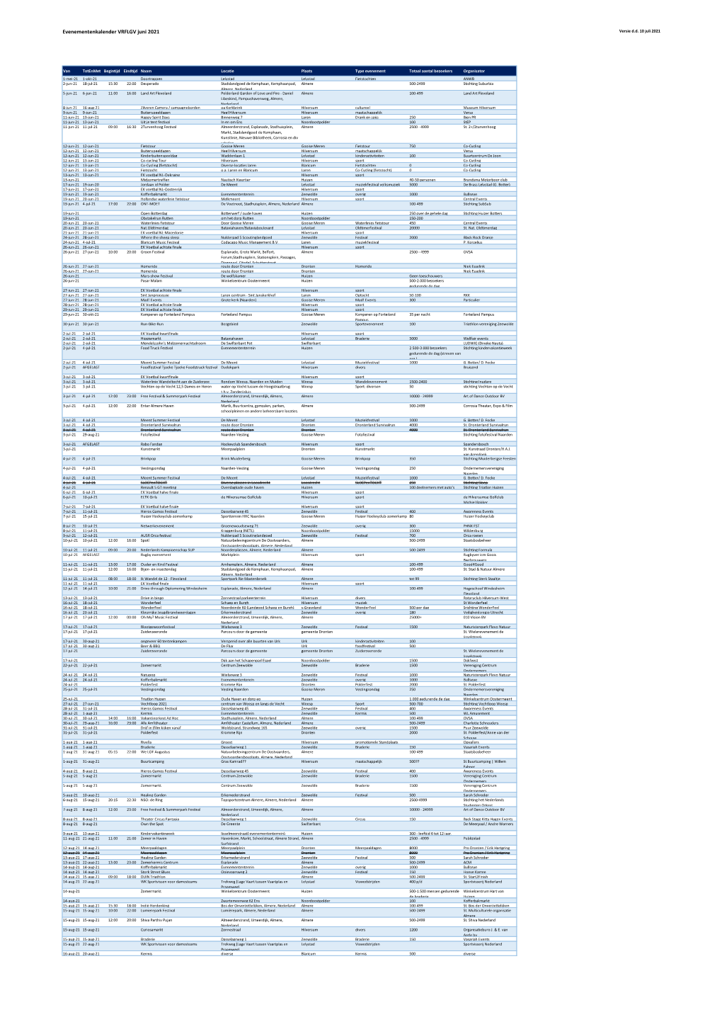 Evenementenkalender VRFLGV Juni 2021 Versie D.D