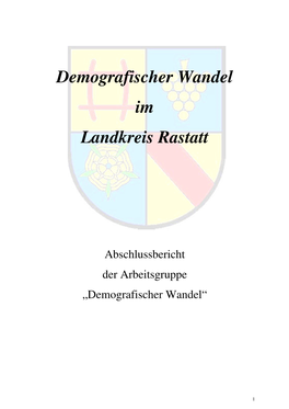 Demografischer Wandel Im Landkreis Rastatt