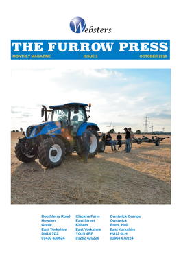 The Furrow Press Monthly Magazine Issue 3 October 2018