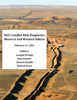 2021 Conflict Risk Diagnostic: Morocco and Western Sahara