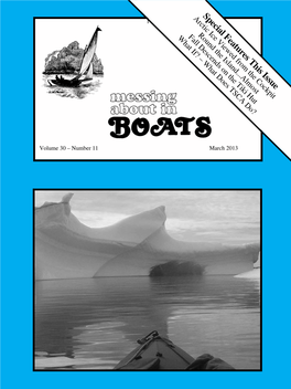 Special Features This Issue “Quebec-Tadoussac-Chicoutimiarcticspecial Ice Viewed Features from Solo Thethis by Seacockpit Issuecanoe” 1