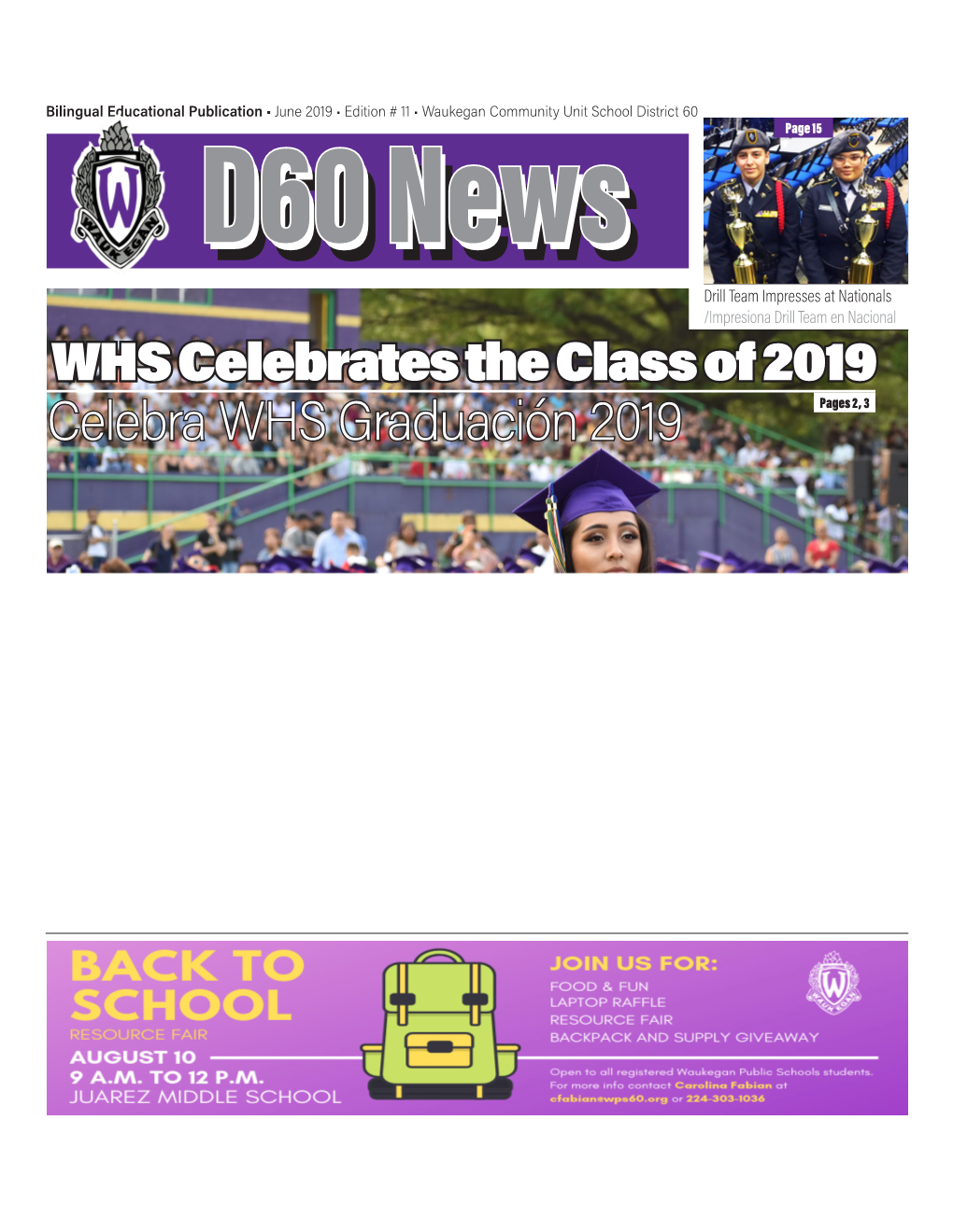 Celebra WHS Graduación 2019 Pages 2, 3 2 WPS60 - Class 2019 - June 2019 WHS Celebrates the Class of 2019